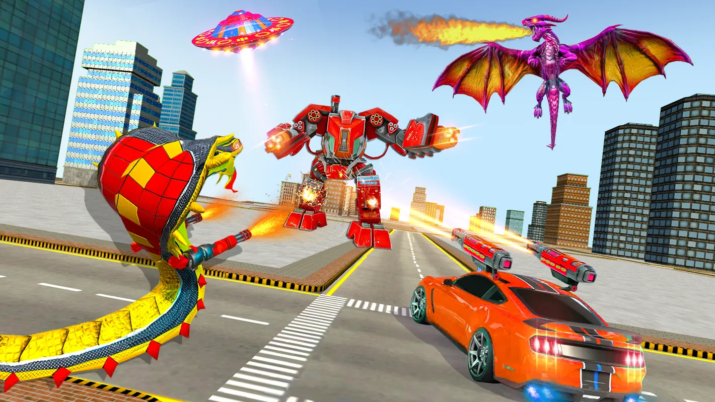 Snake Robot Car Transform Game | Indus Appstore | Screenshot