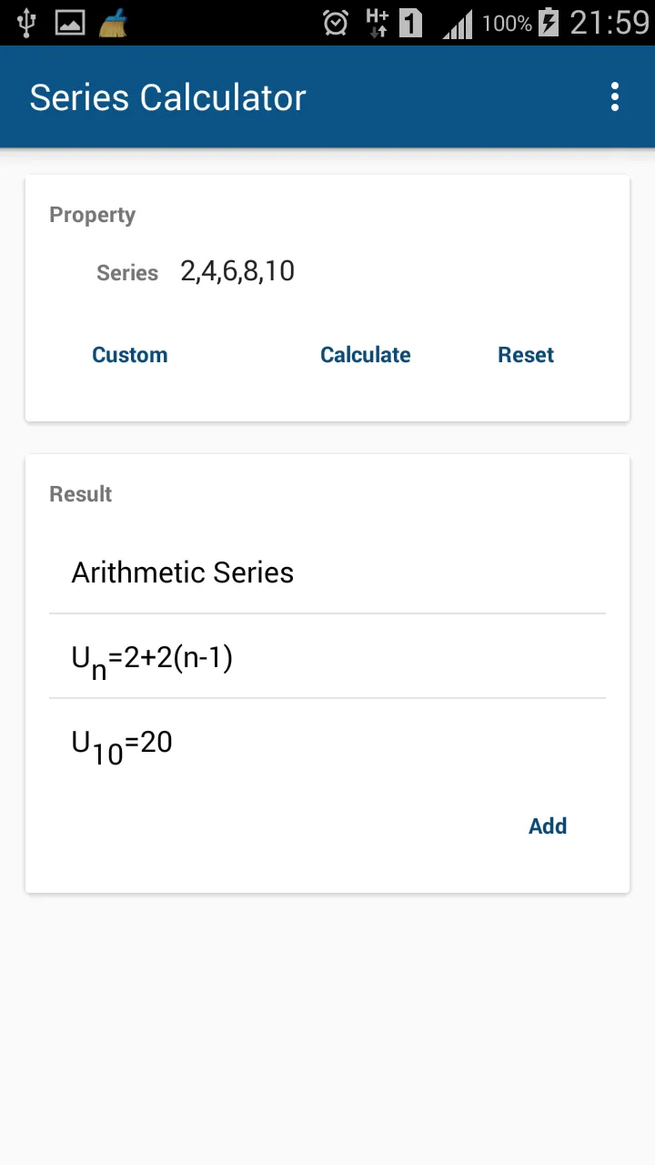 Series Calculator | Indus Appstore | Screenshot