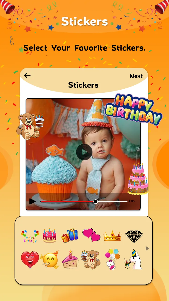 Birthday Video Maker 2022 | Indus Appstore | Screenshot