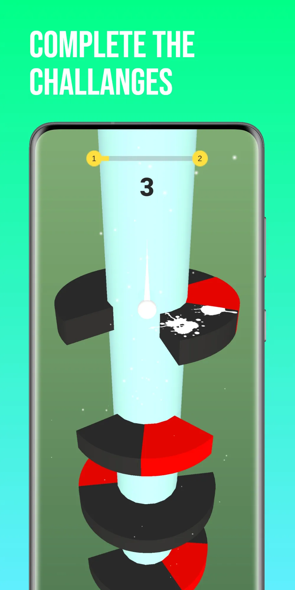 Spiral Stack Jump And Fall Bal | Indus Appstore | Screenshot