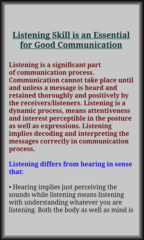 Listening Skills | Indus Appstore | Screenshot