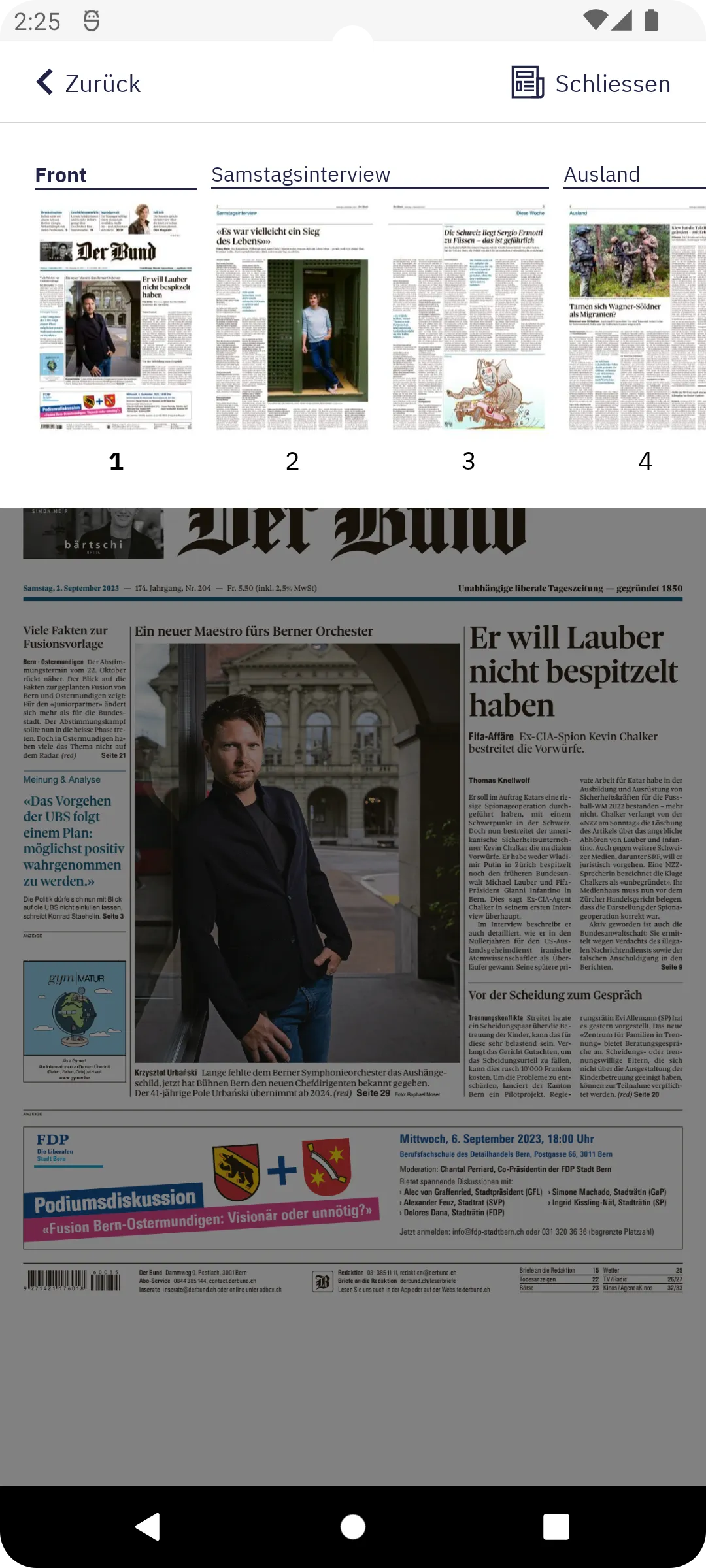 Der Bund E-Paper | Indus Appstore | Screenshot