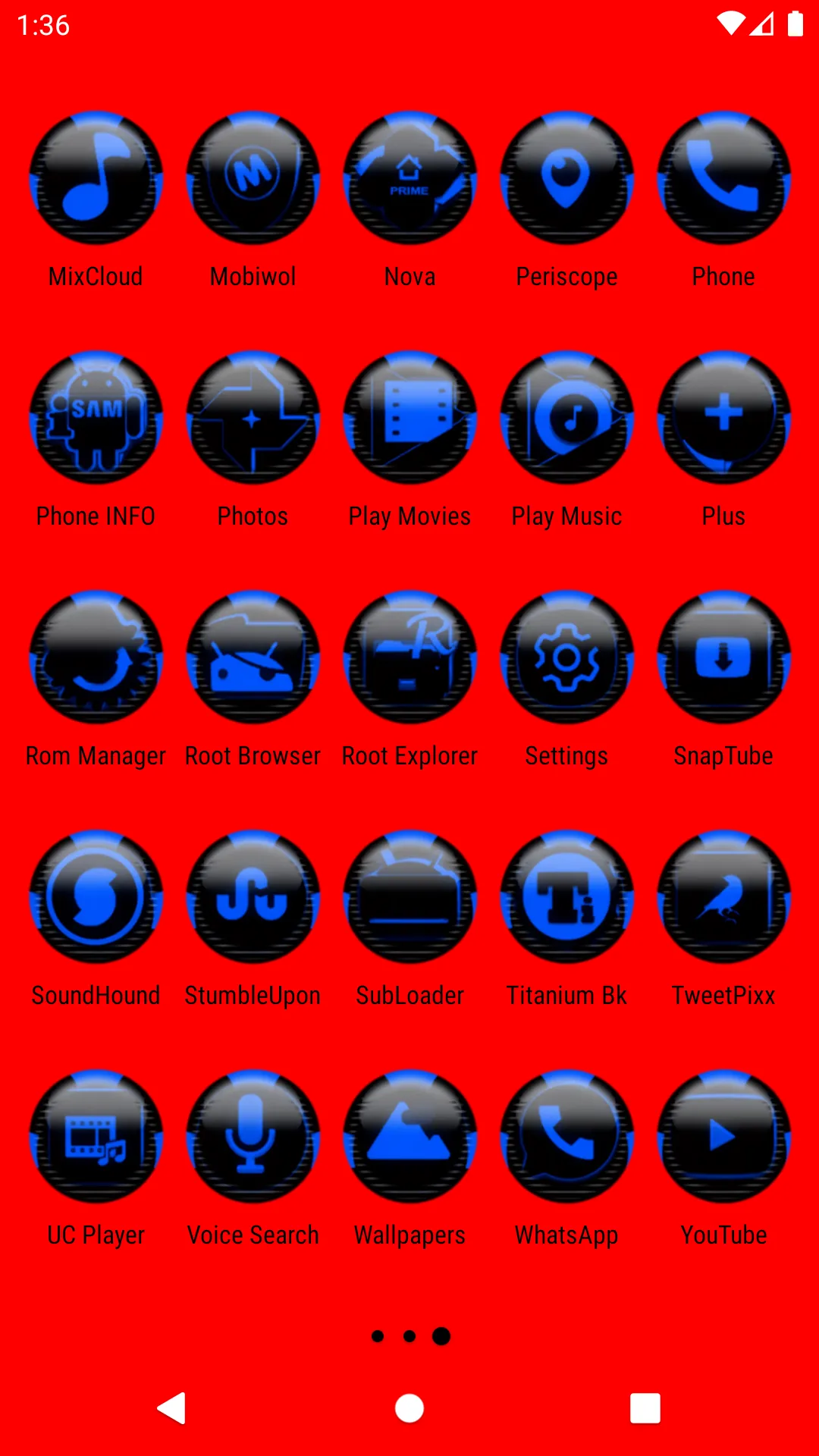 Blue Icon Pack Style 6 | Indus Appstore | Screenshot