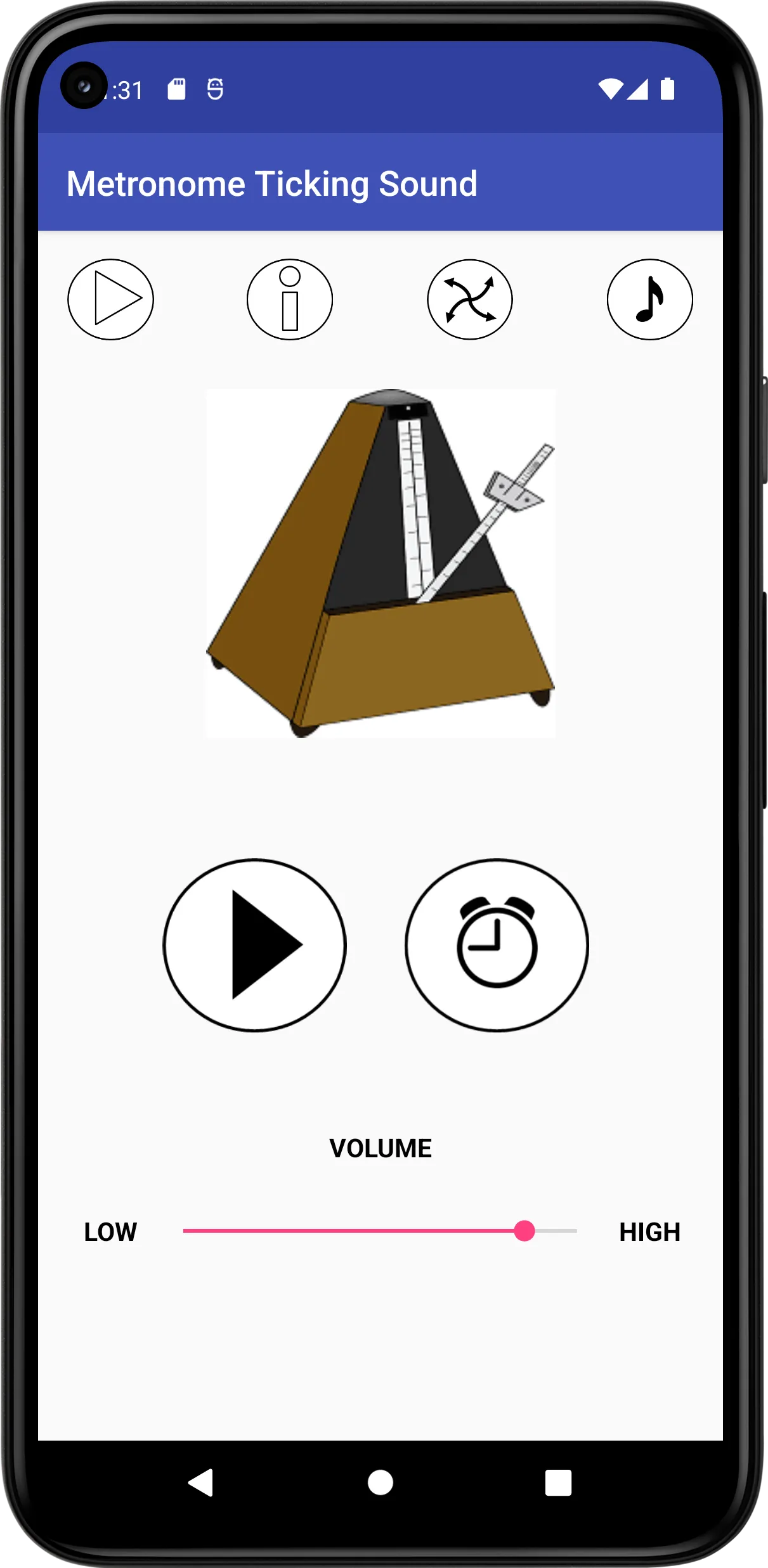 Metronome Ticking Sound | Indus Appstore | Screenshot