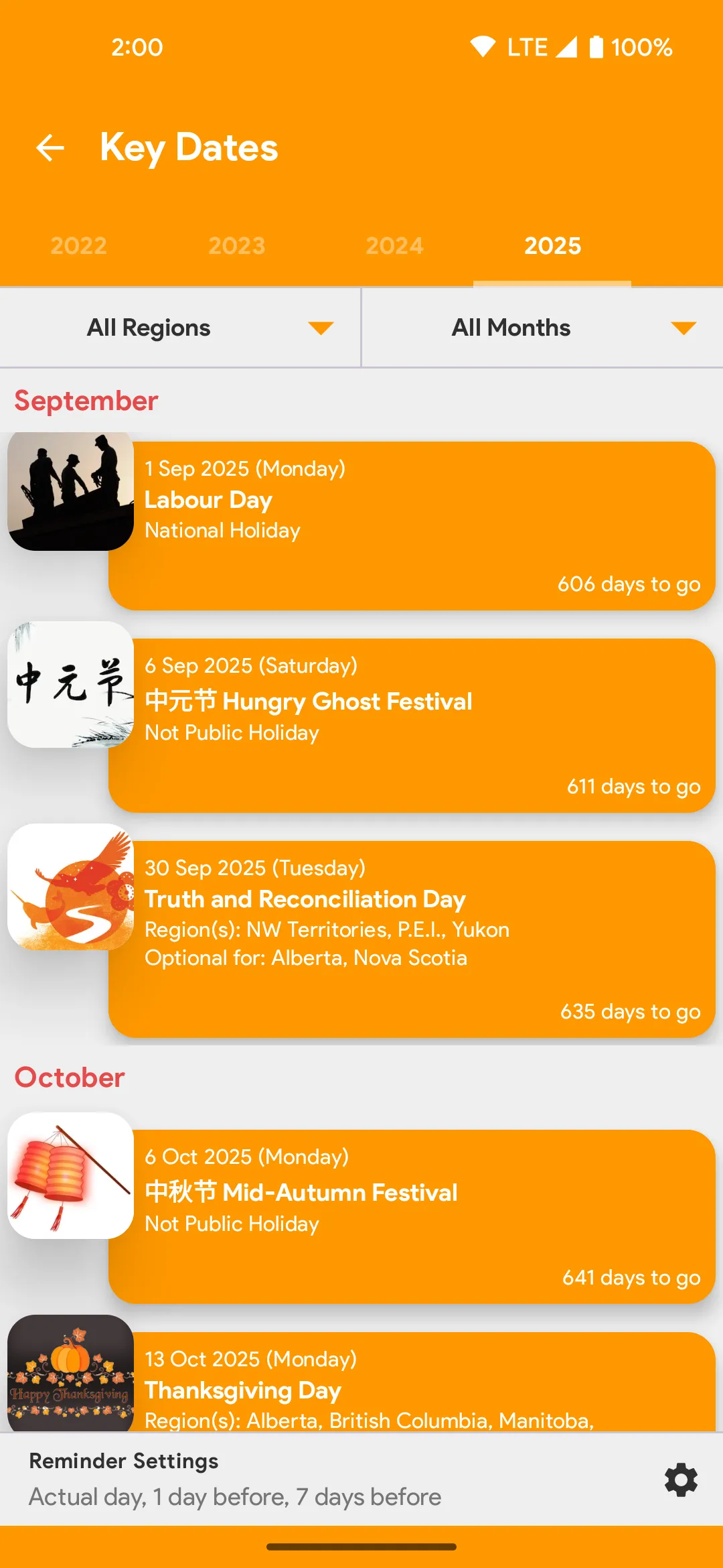 Canada Chinese Lunar Calendar | Indus Appstore | Screenshot