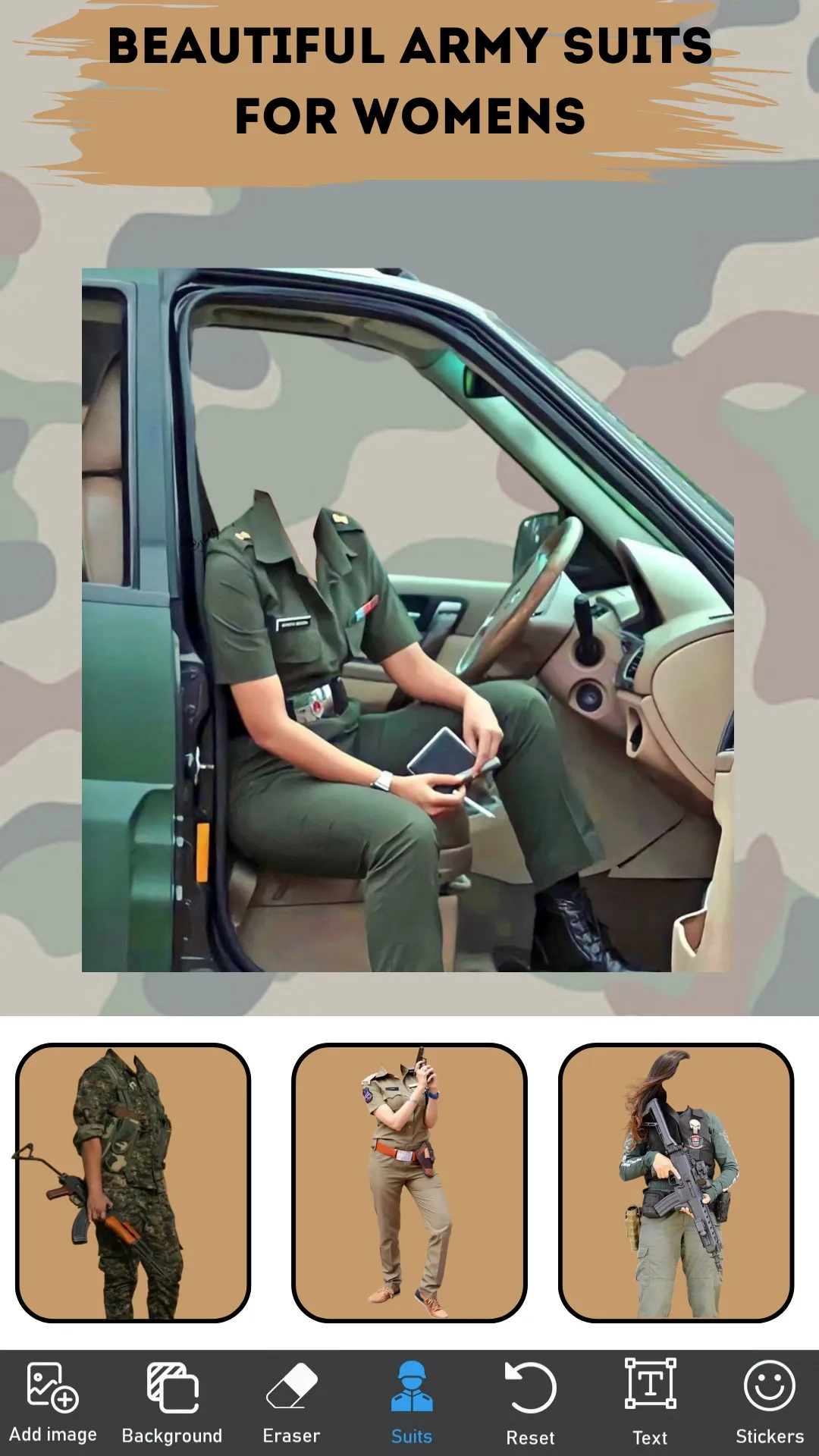 Indian Army Suit Photo Editor | Indus Appstore | Screenshot