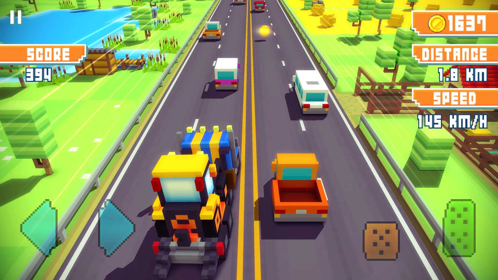 Blocky Highway: Traffic Racing | Indus Appstore | Screenshot