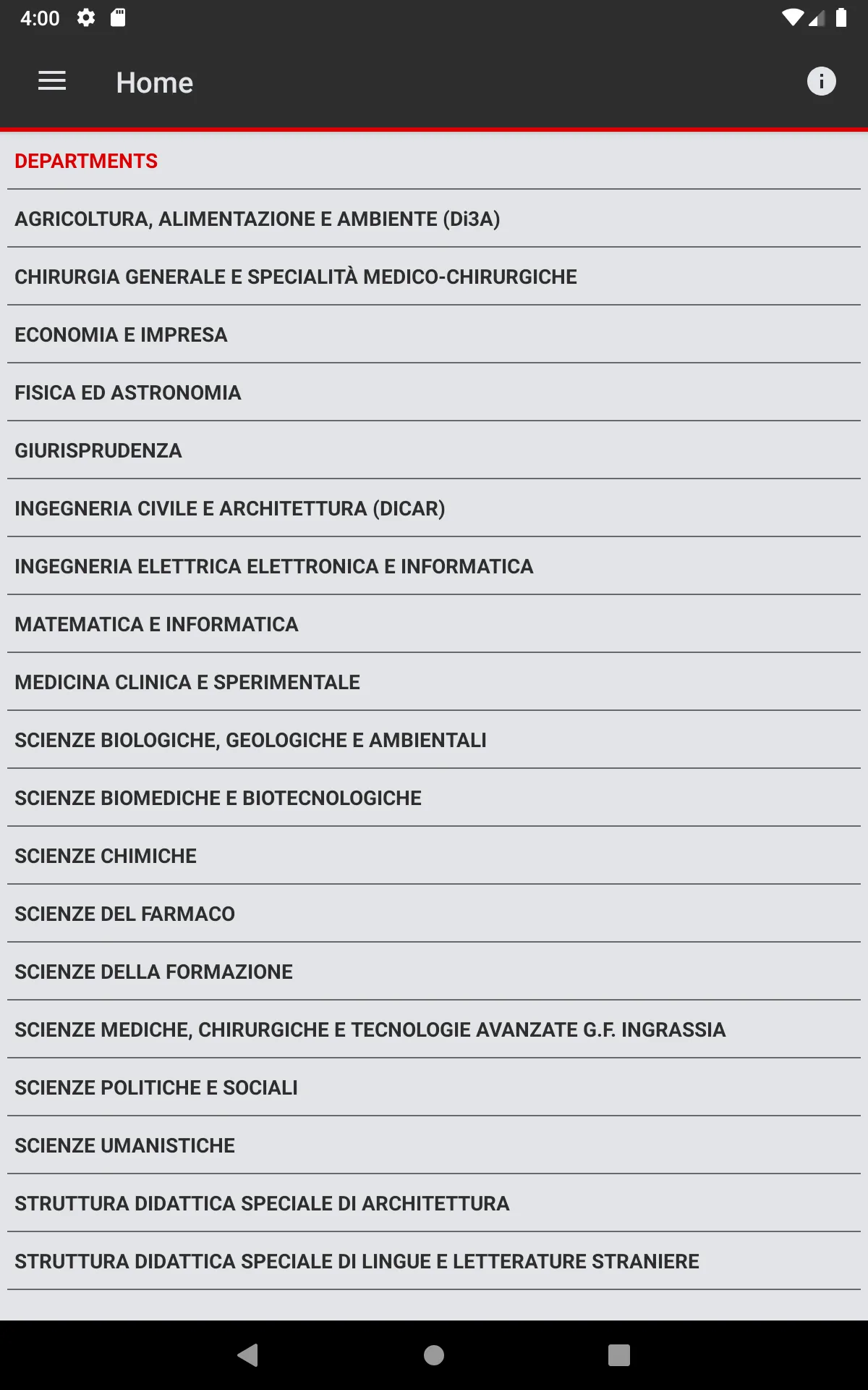 STUDIUM.UniCT | Indus Appstore | Screenshot