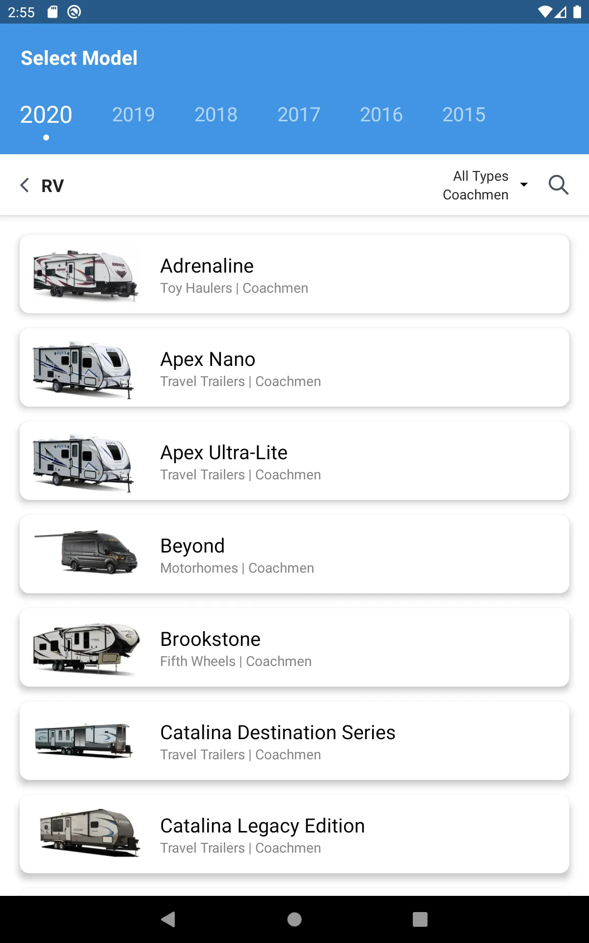 Coachmen RV Owner's Guide | Indus Appstore | Screenshot