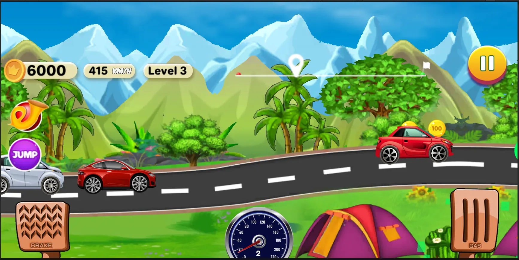 Mountain Hill Climb Car Racer | Indus Appstore | Screenshot