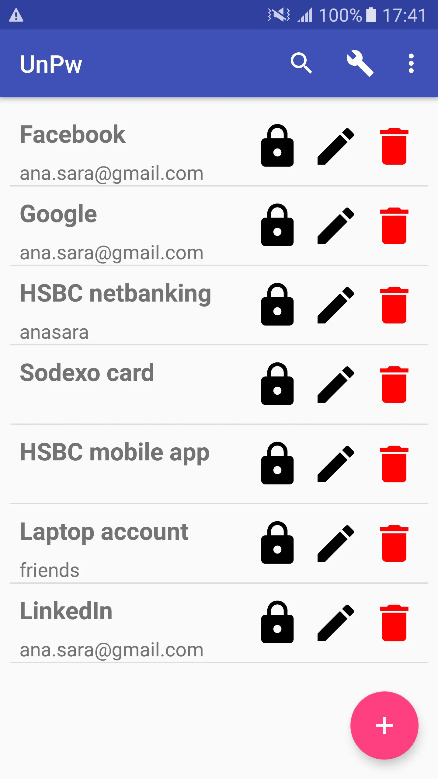 Password Bank | Indus Appstore | Screenshot