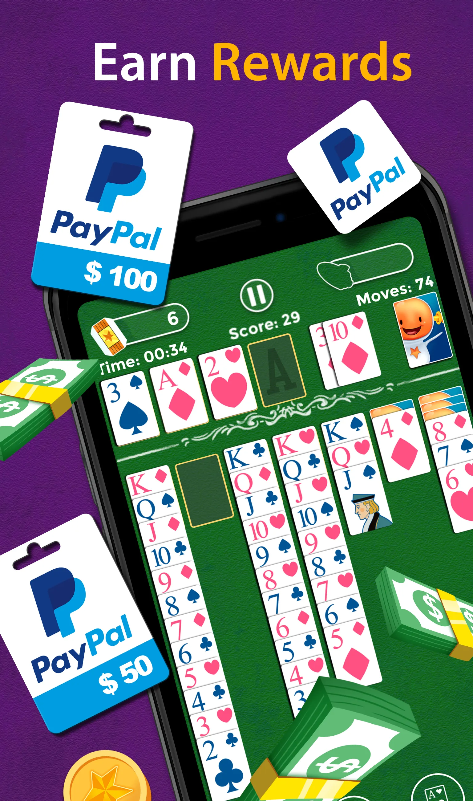 Solitaire - Make Money | Indus Appstore | Screenshot