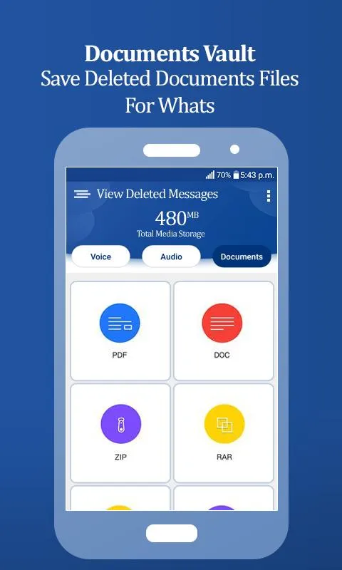 View Deleted Messages | Indus Appstore | Screenshot