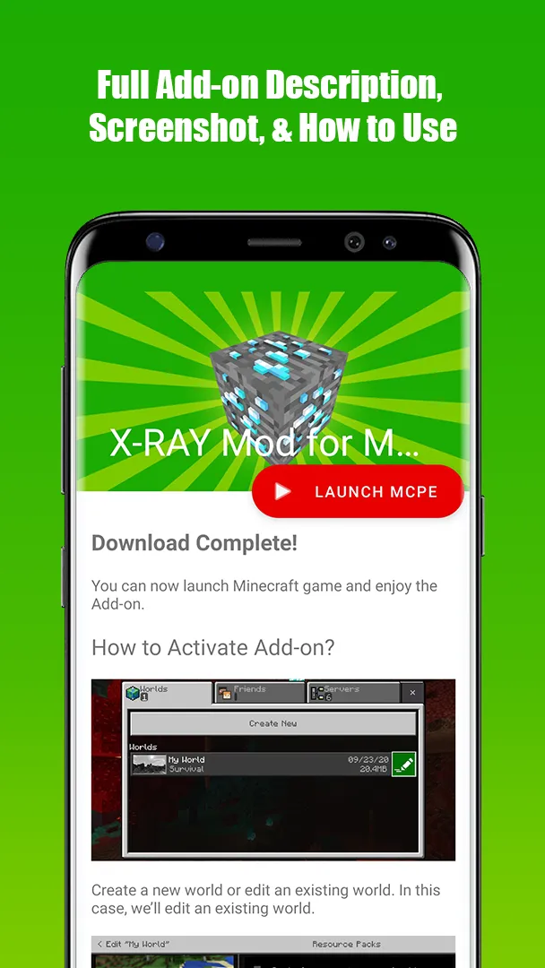 X-RAY Mod for MCPE | Indus Appstore | Screenshot