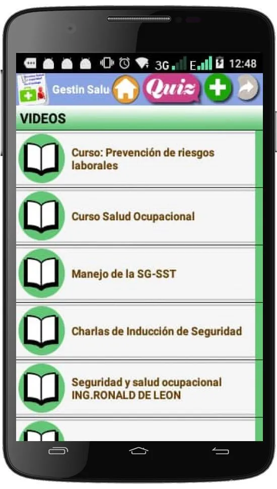 GESTIÓN SALUD Y SEGURIDAD EN E | Indus Appstore | Screenshot