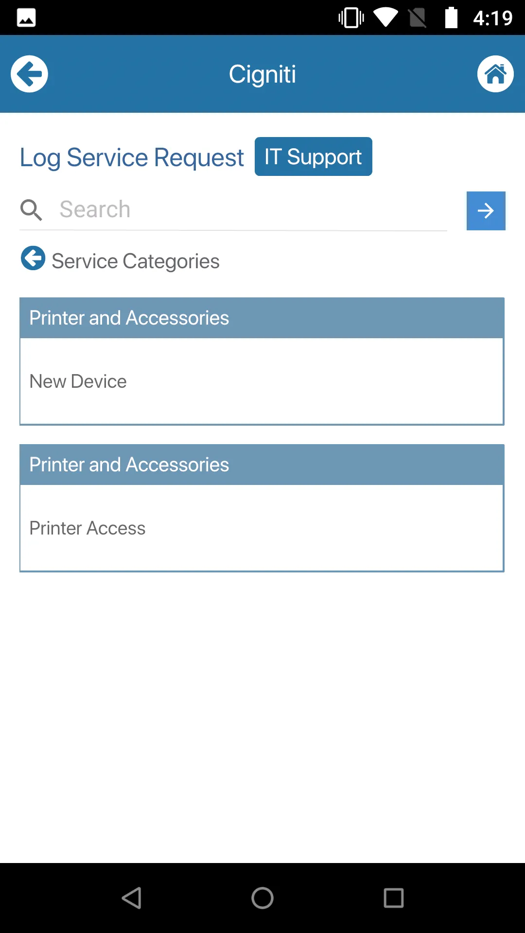 Cigniti IT Service Management | Indus Appstore | Screenshot