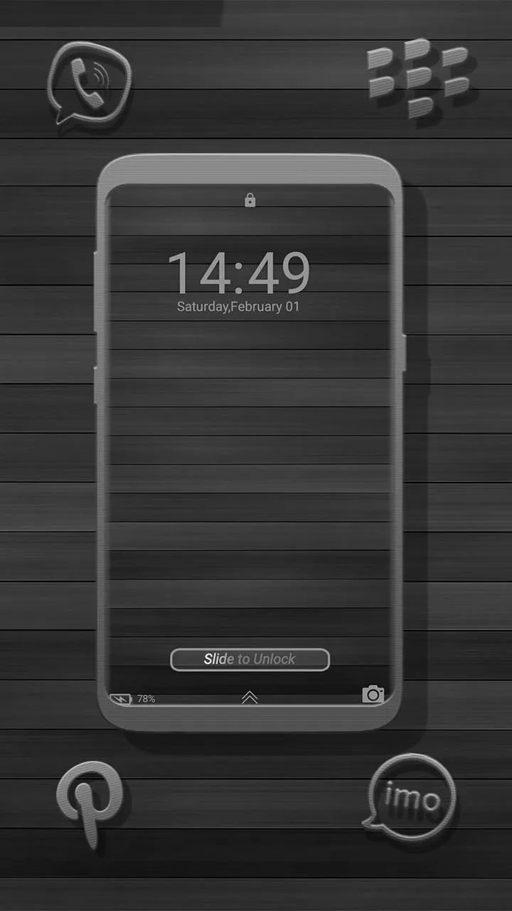 Wooden Graphite Launcher Theme | Indus Appstore | Screenshot