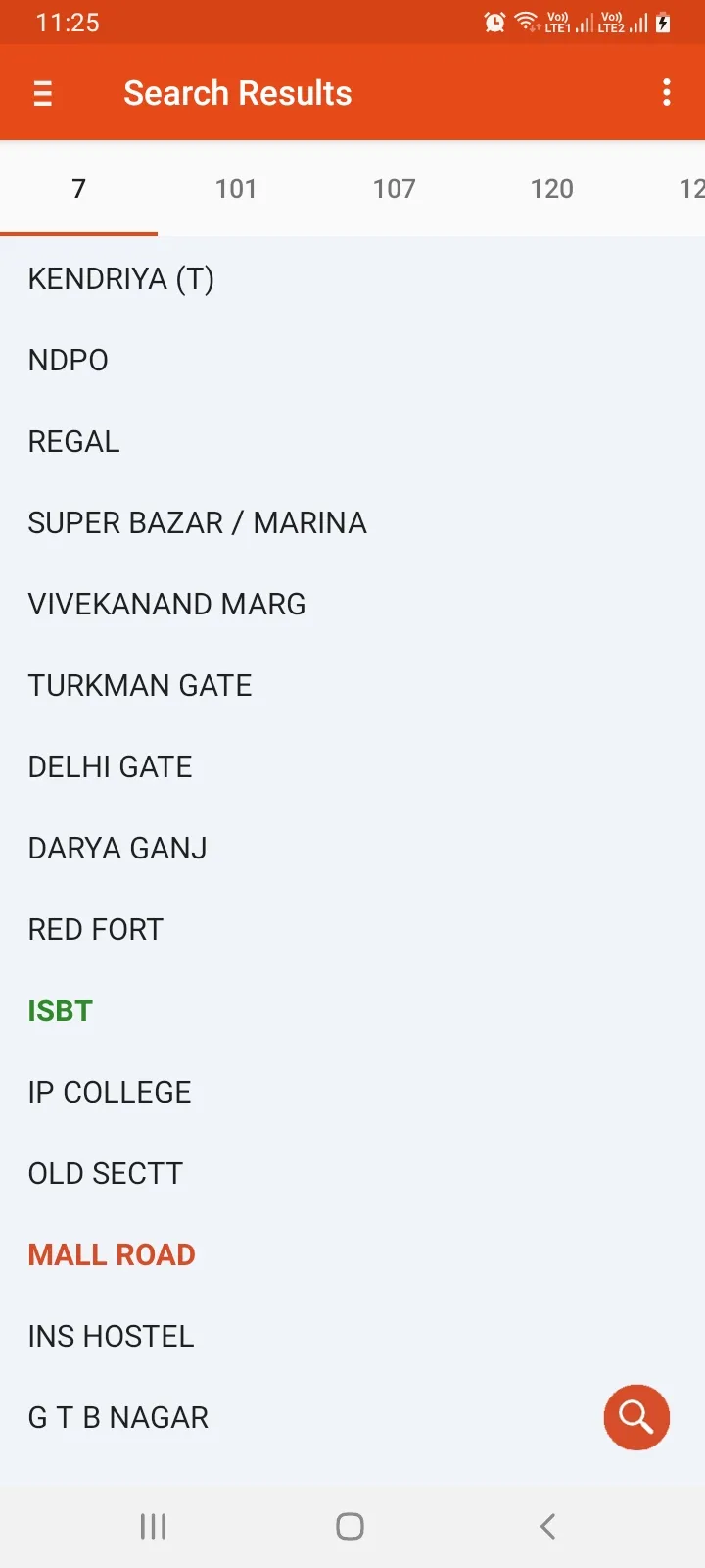 Delhi Bus Routes | Indus Appstore | Screenshot