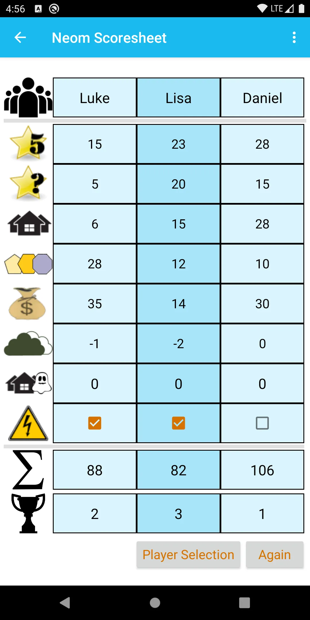 Neom Scoresheet | Indus Appstore | Screenshot