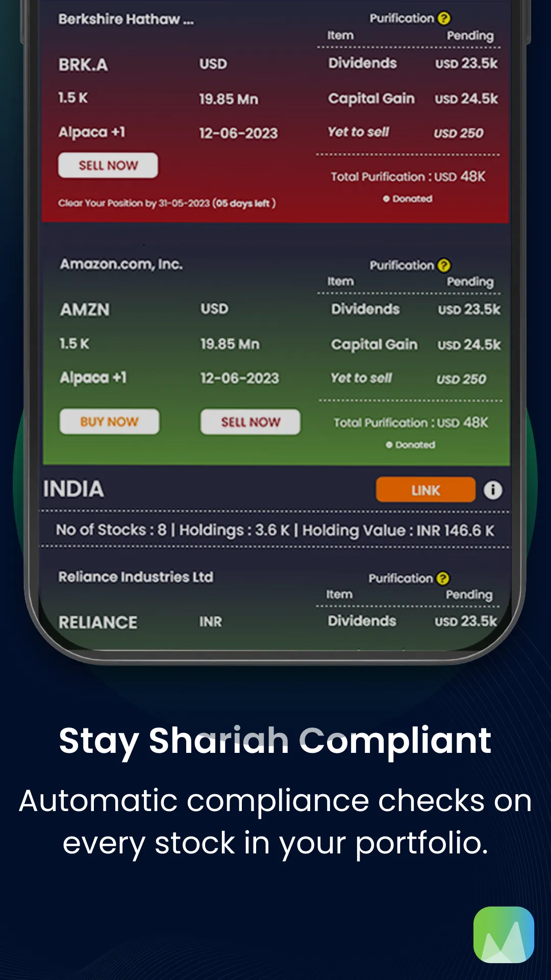 Islamicly: Halal Stocks & Gold | Indus Appstore | Screenshot