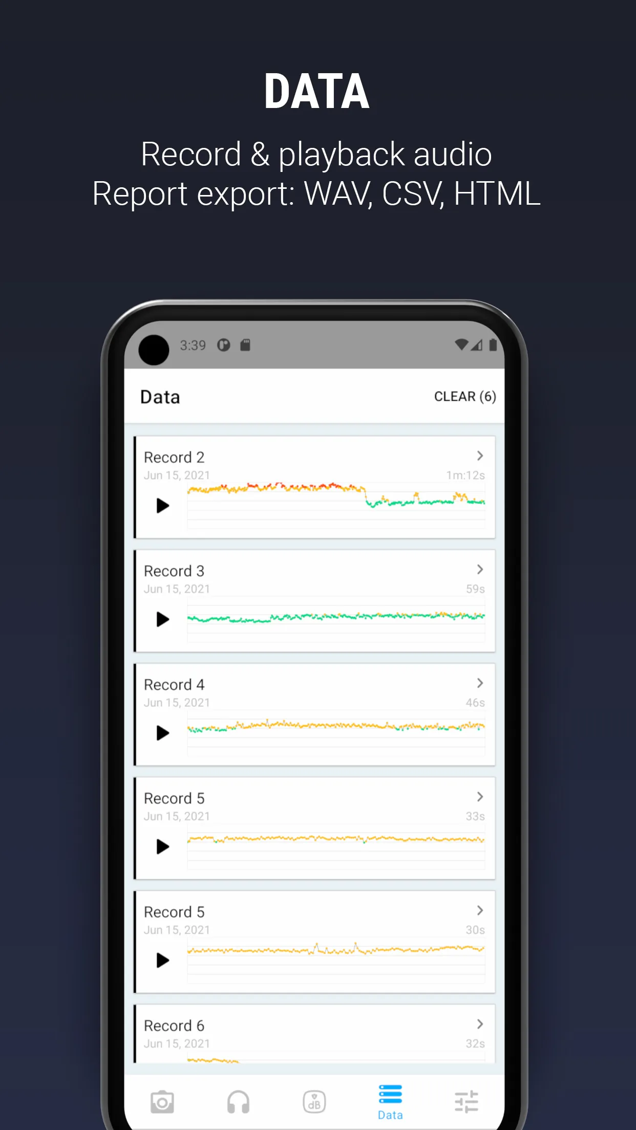 Decibel X - Pro Sound Meter | Indus Appstore | Screenshot