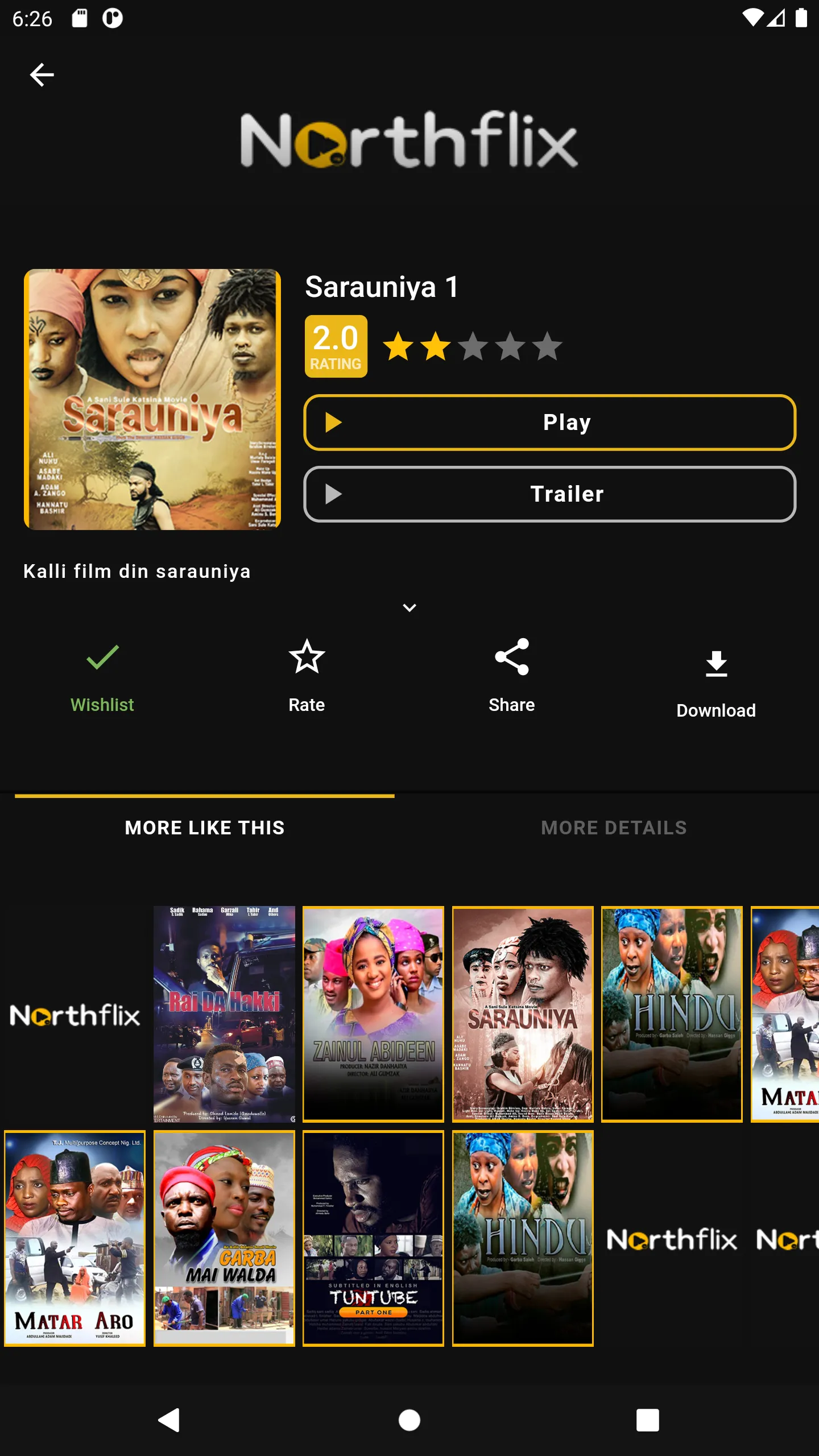 Northflix | Indus Appstore | Screenshot