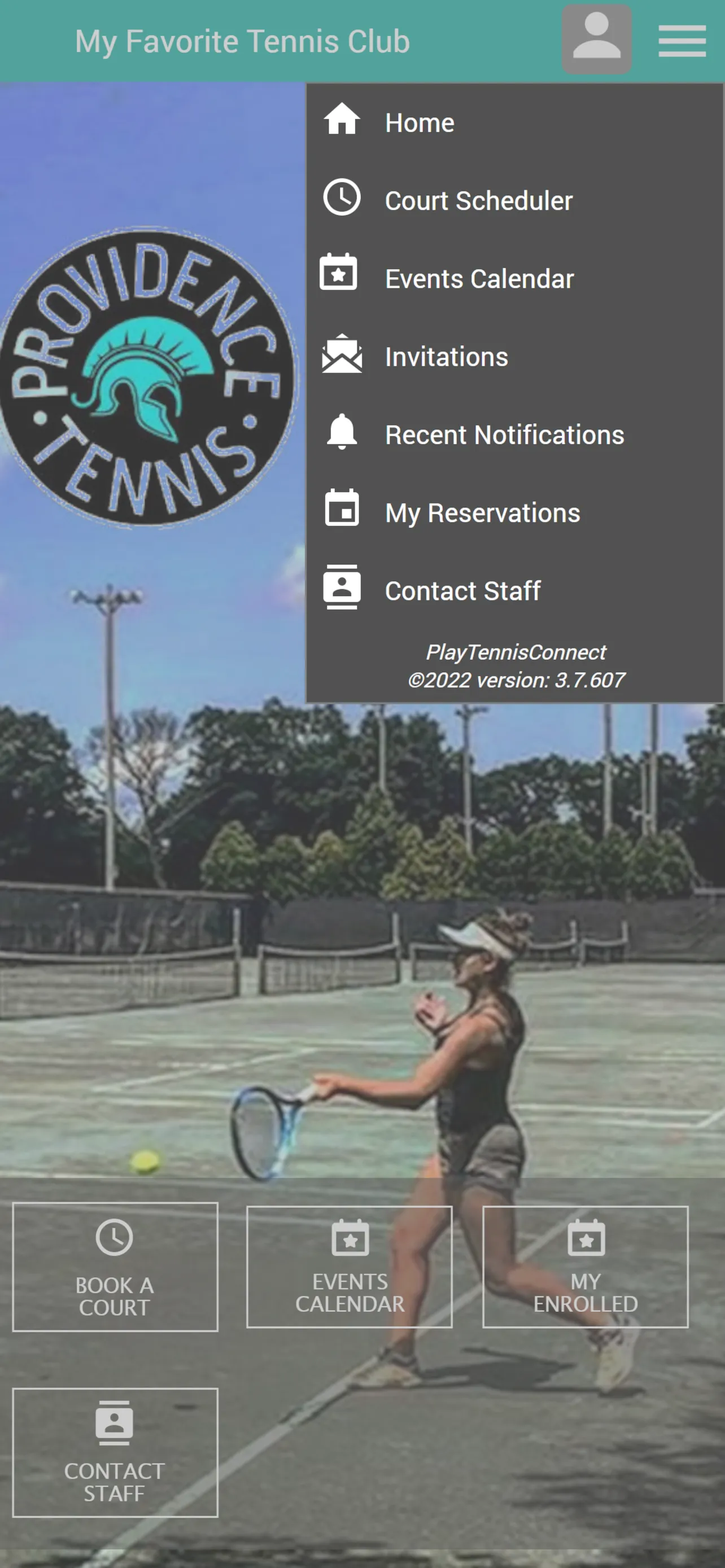 Providence Tennis Academy | Indus Appstore | Screenshot