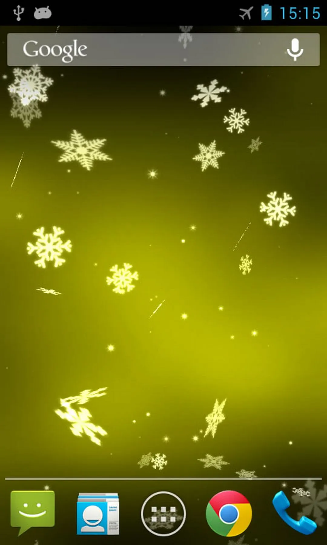 Snowflake 3D Live Wallpaper | Indus Appstore | Screenshot