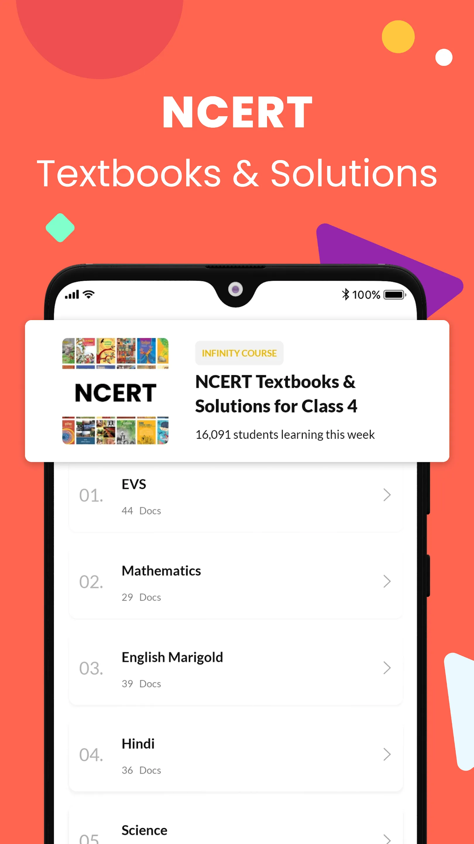 Class 4 CBSE Subjects & Maths | Indus Appstore | Screenshot