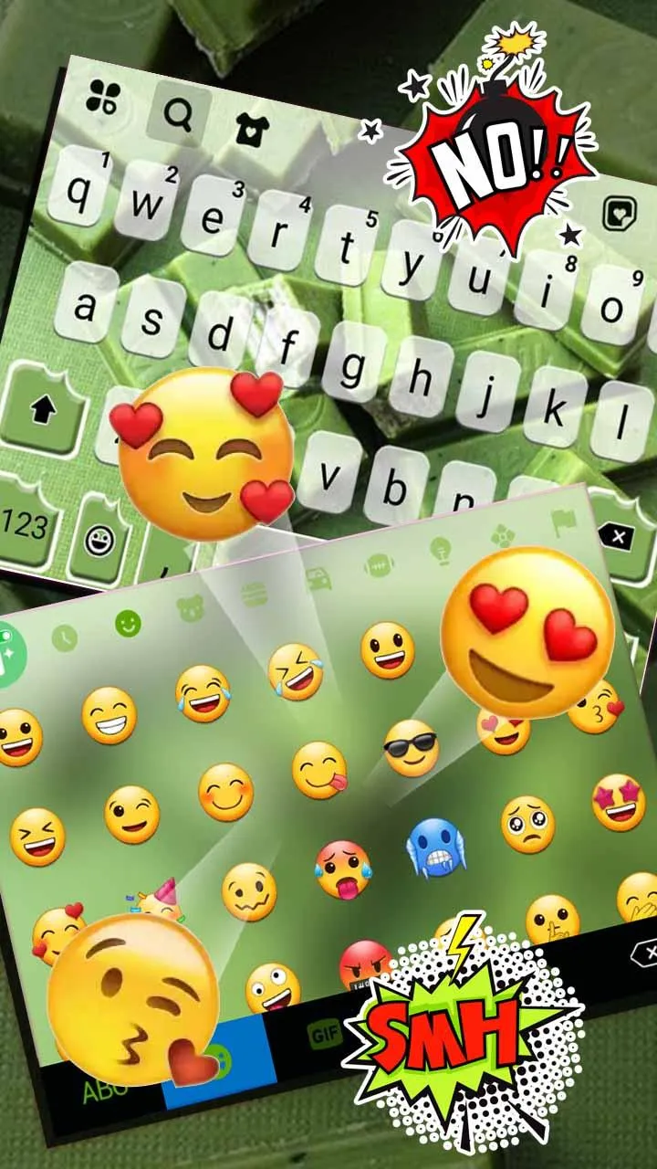 Green Matcha Candy Keyboard Ba | Indus Appstore | Screenshot