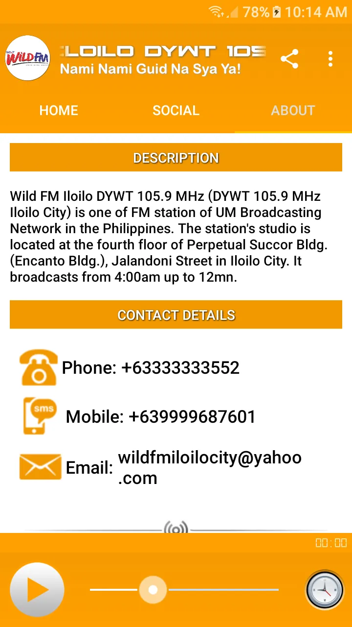 Wild FM Iloilo 105.9 MHz | Indus Appstore | Screenshot