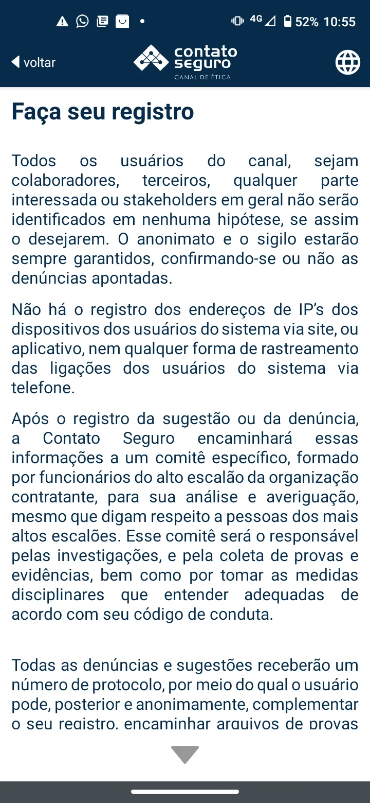 Contato Seguro | Indus Appstore | Screenshot