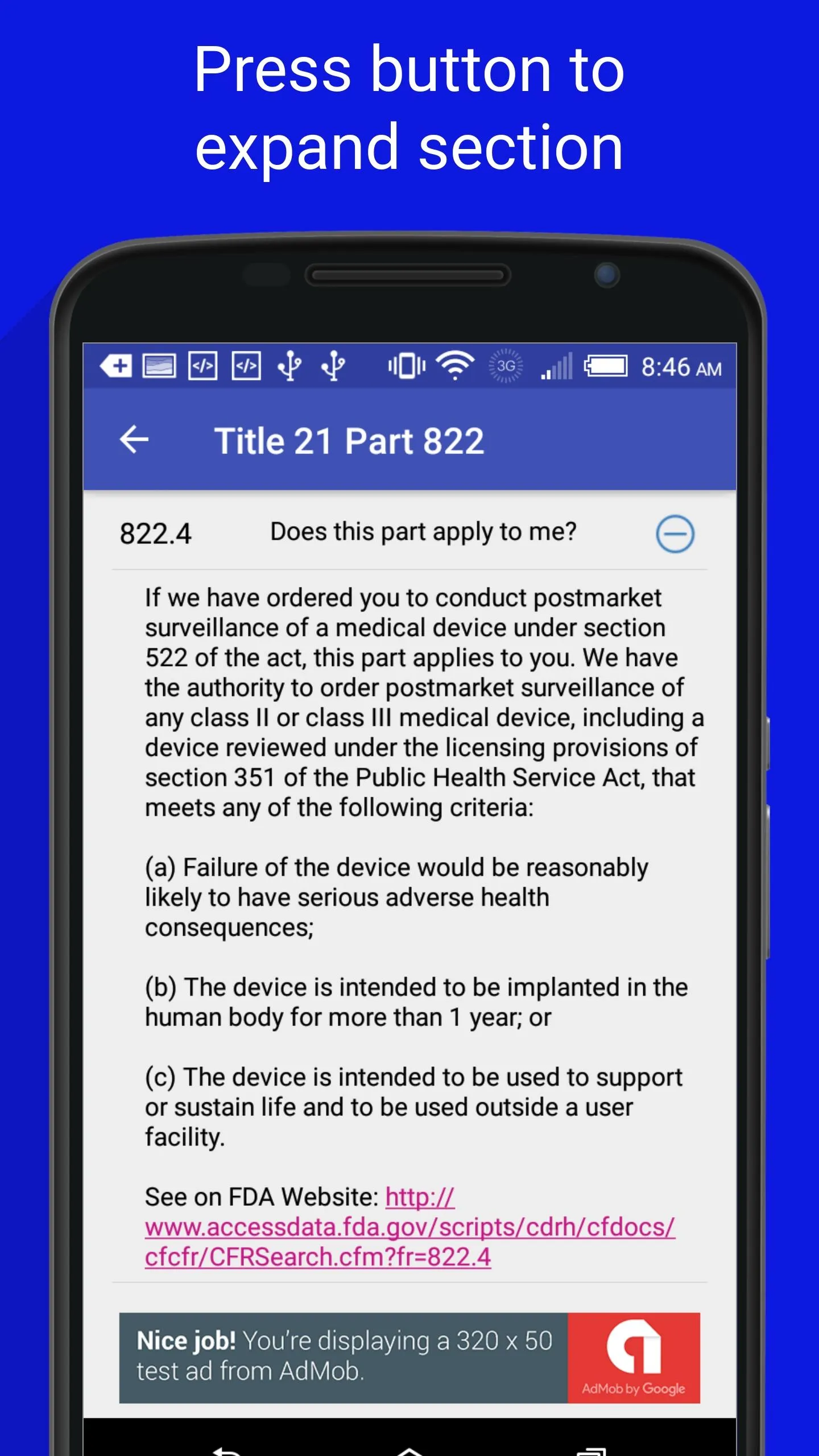 FDA Regulations | Indus Appstore | Screenshot