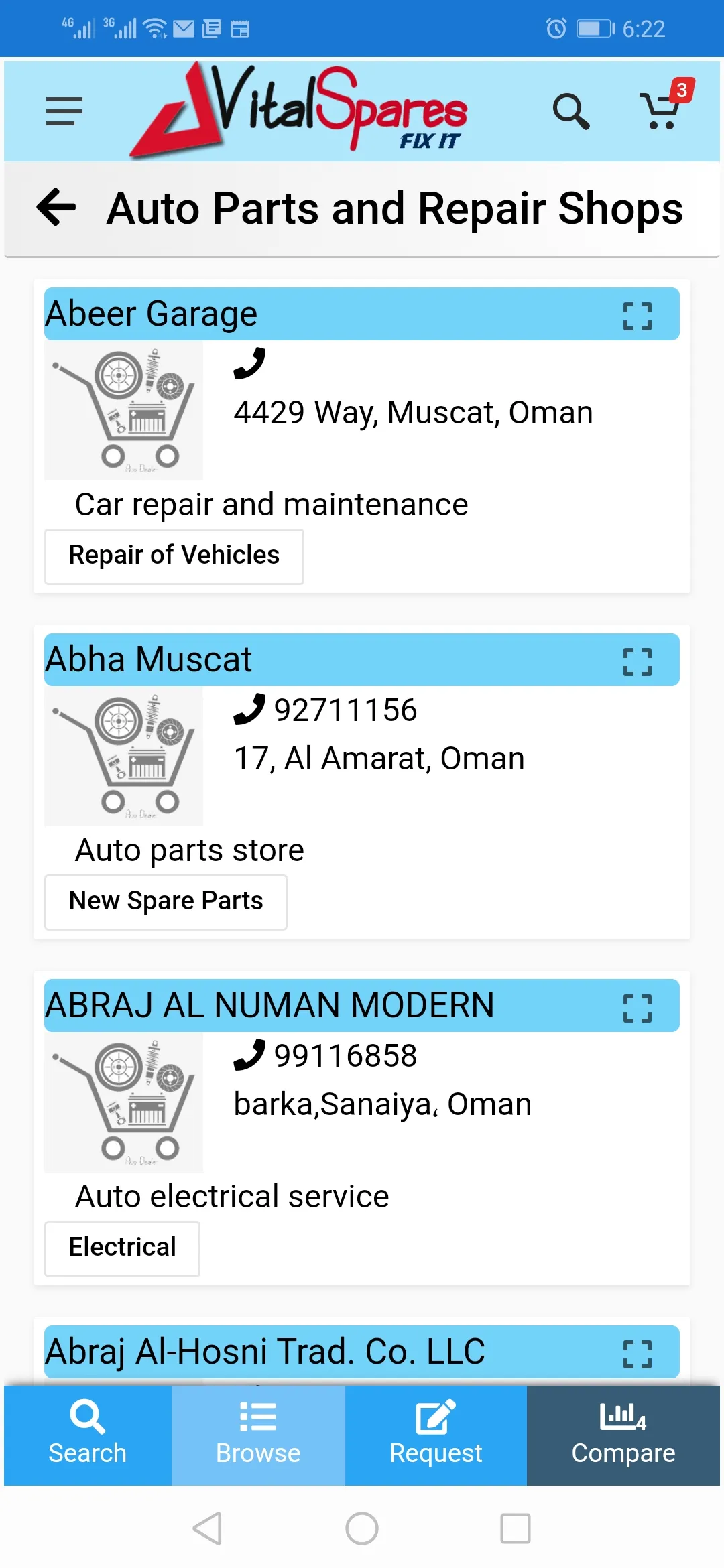 VitalSpares - Auto Parts store | Indus Appstore | Screenshot