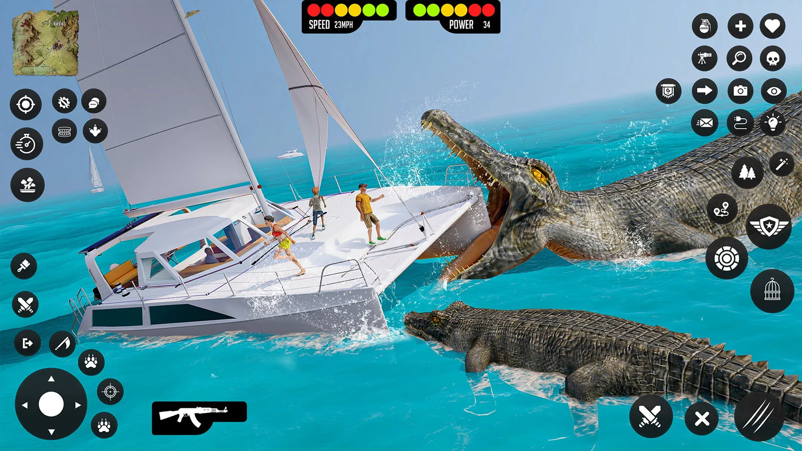 Crocodile Games Animal Sim 3D | Indus Appstore | Screenshot