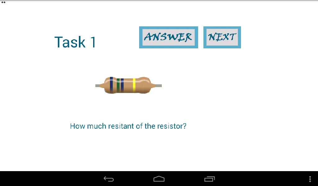 Resistor Quiz | Indus Appstore | Screenshot