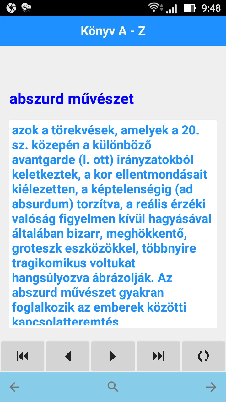 Könyv A - Z  -  Könyv kislexik | Indus Appstore | Screenshot