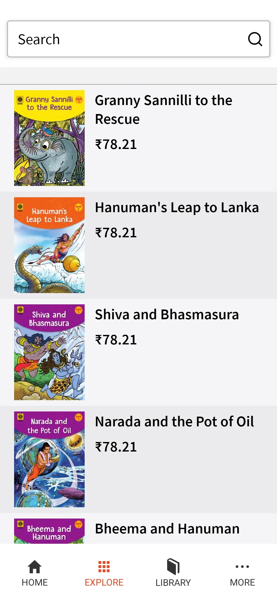 Amar Chitra Katha Junior App | Indus Appstore | Screenshot