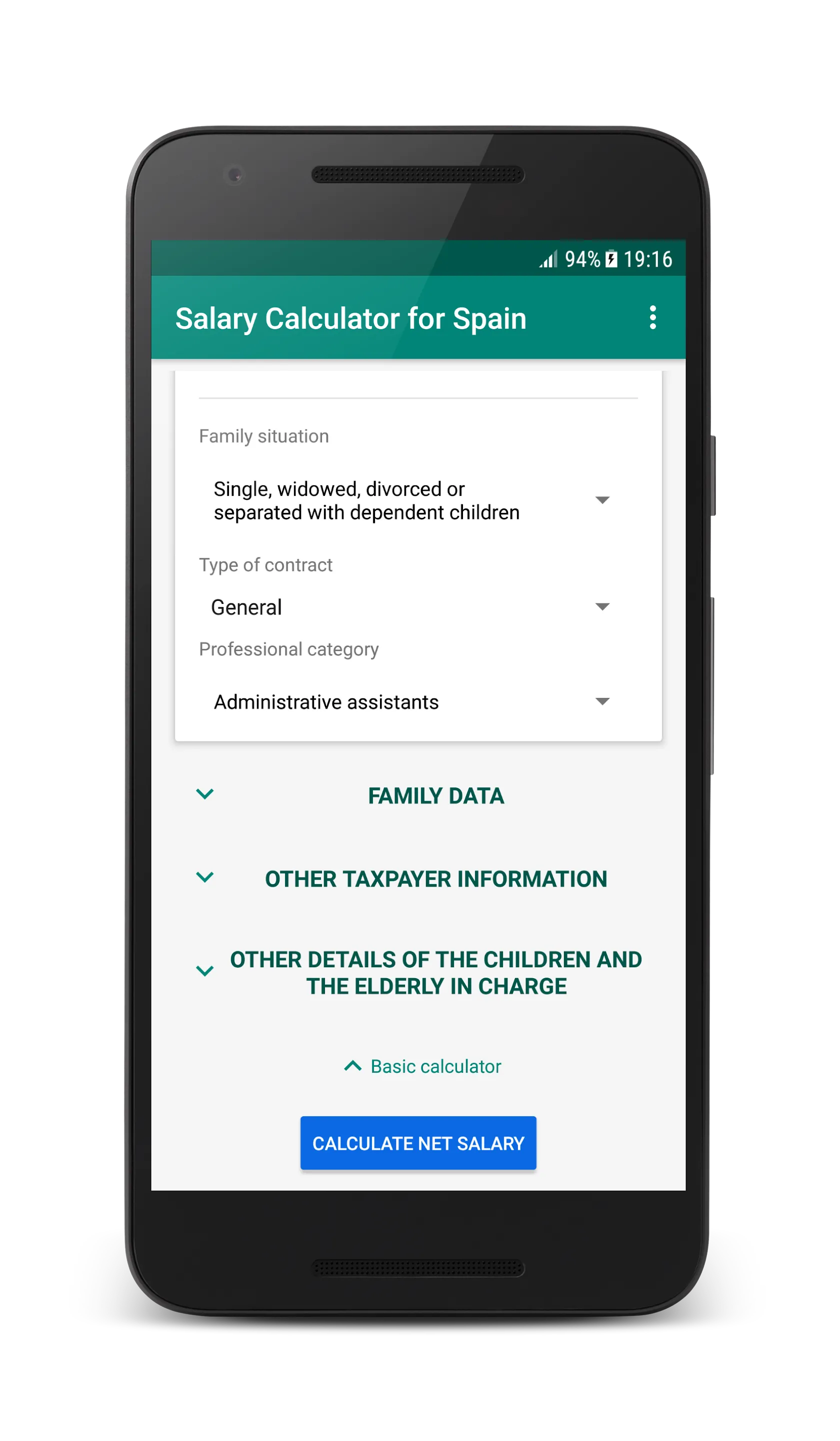 Salary Calculator for Spain | Indus Appstore | Screenshot