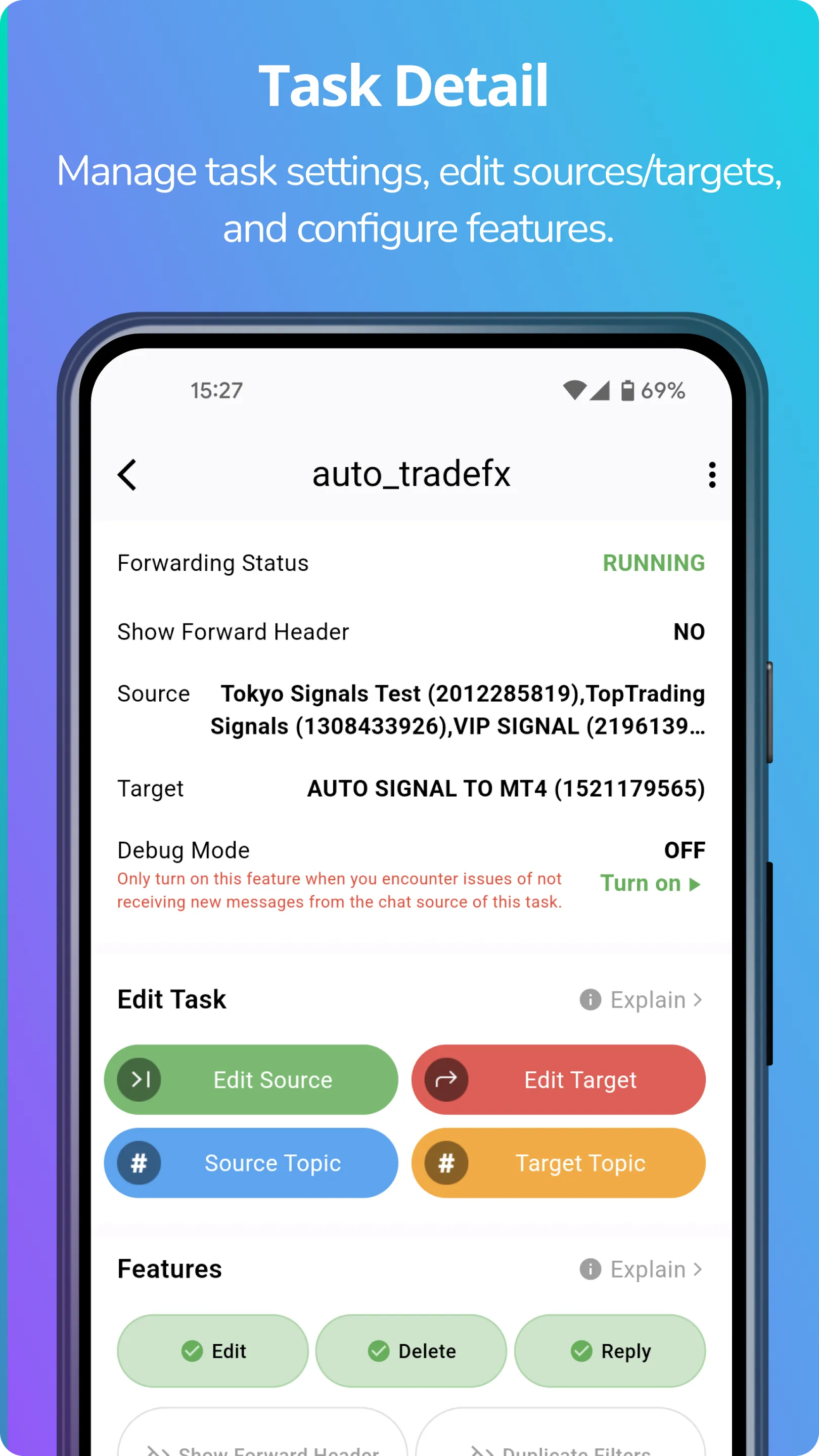 AutoForward for Telegram | Indus Appstore | Screenshot