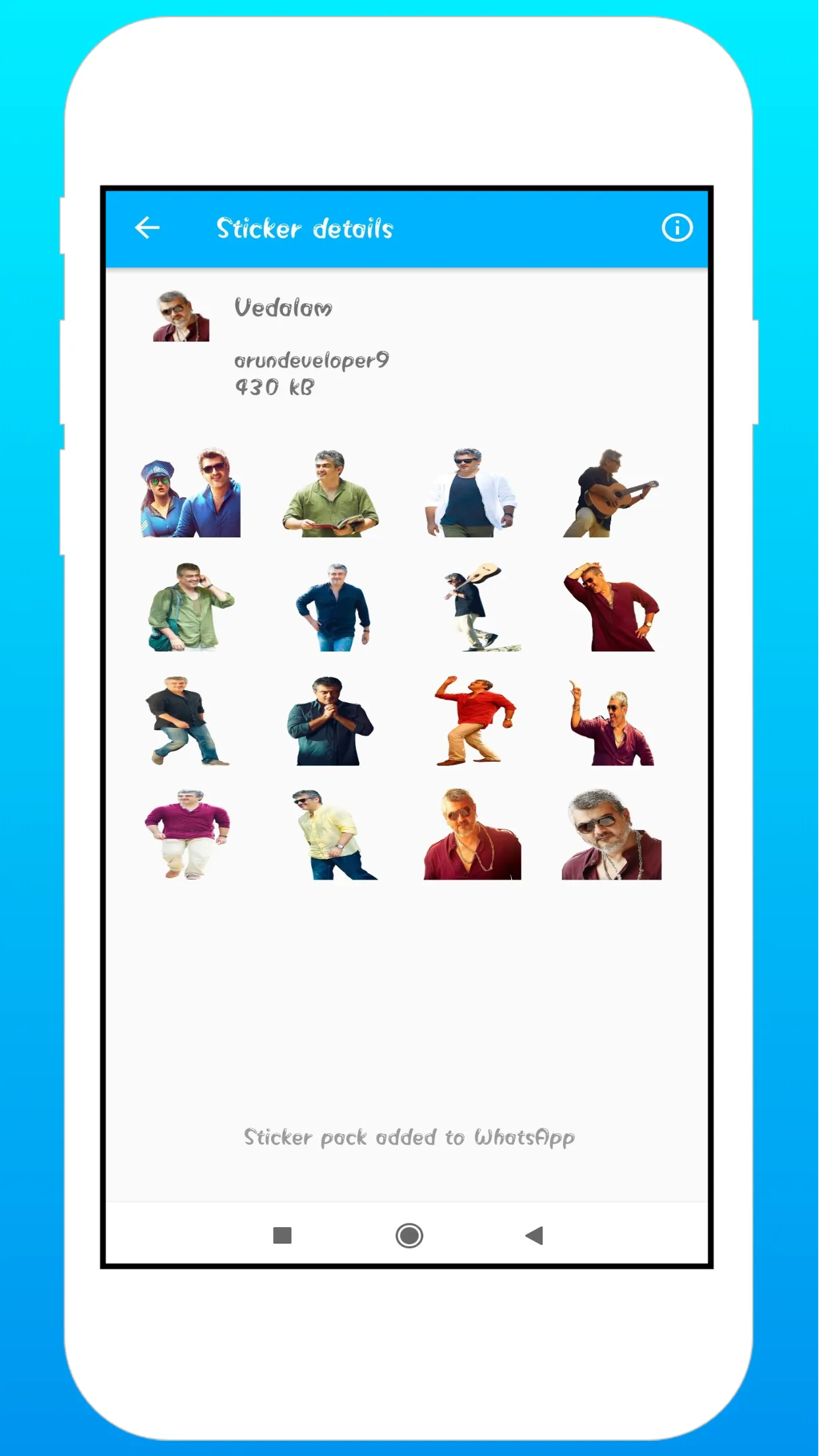 Thala Ajith Stickers | Indus Appstore | Screenshot