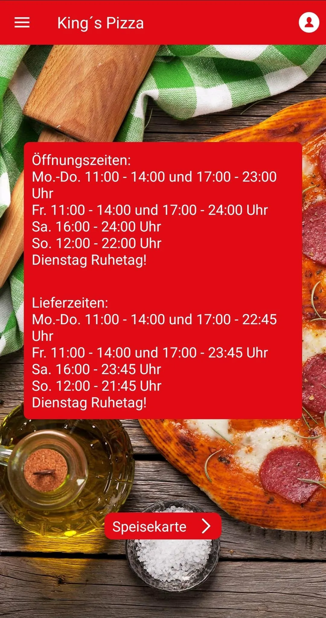 Kings Pizza Jülich | Indus Appstore | Screenshot