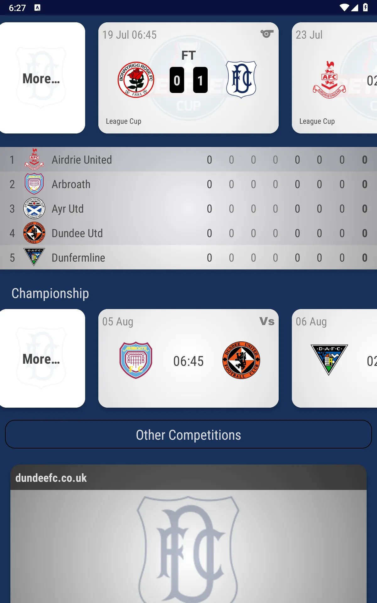 Dundee FC Fan App | Indus Appstore | Screenshot