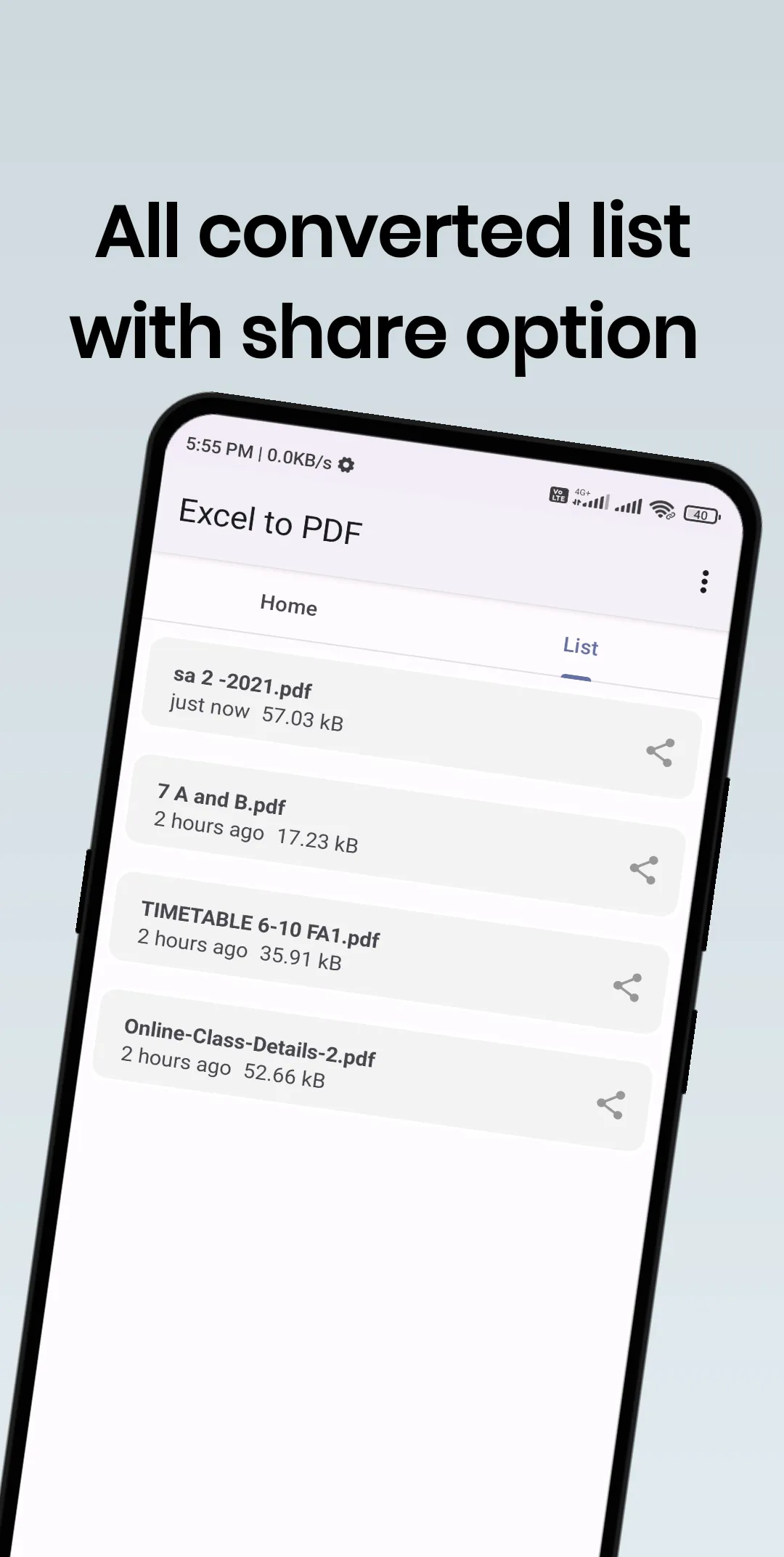 Excel to PDF Converter | Indus Appstore | Screenshot