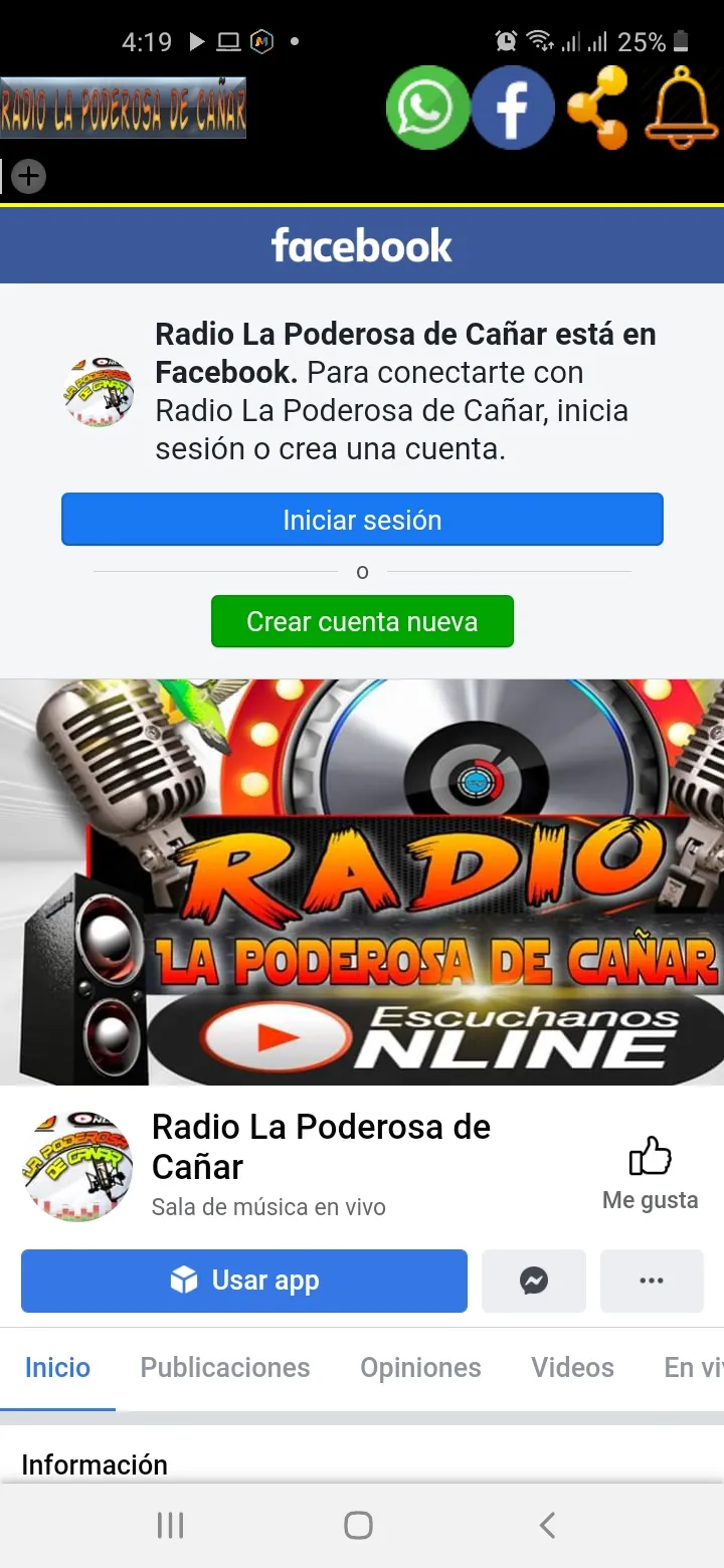 Radio La Poderosa de Cañar | Indus Appstore | Screenshot