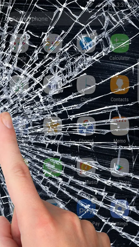 Broken screen prank | Indus Appstore | Screenshot