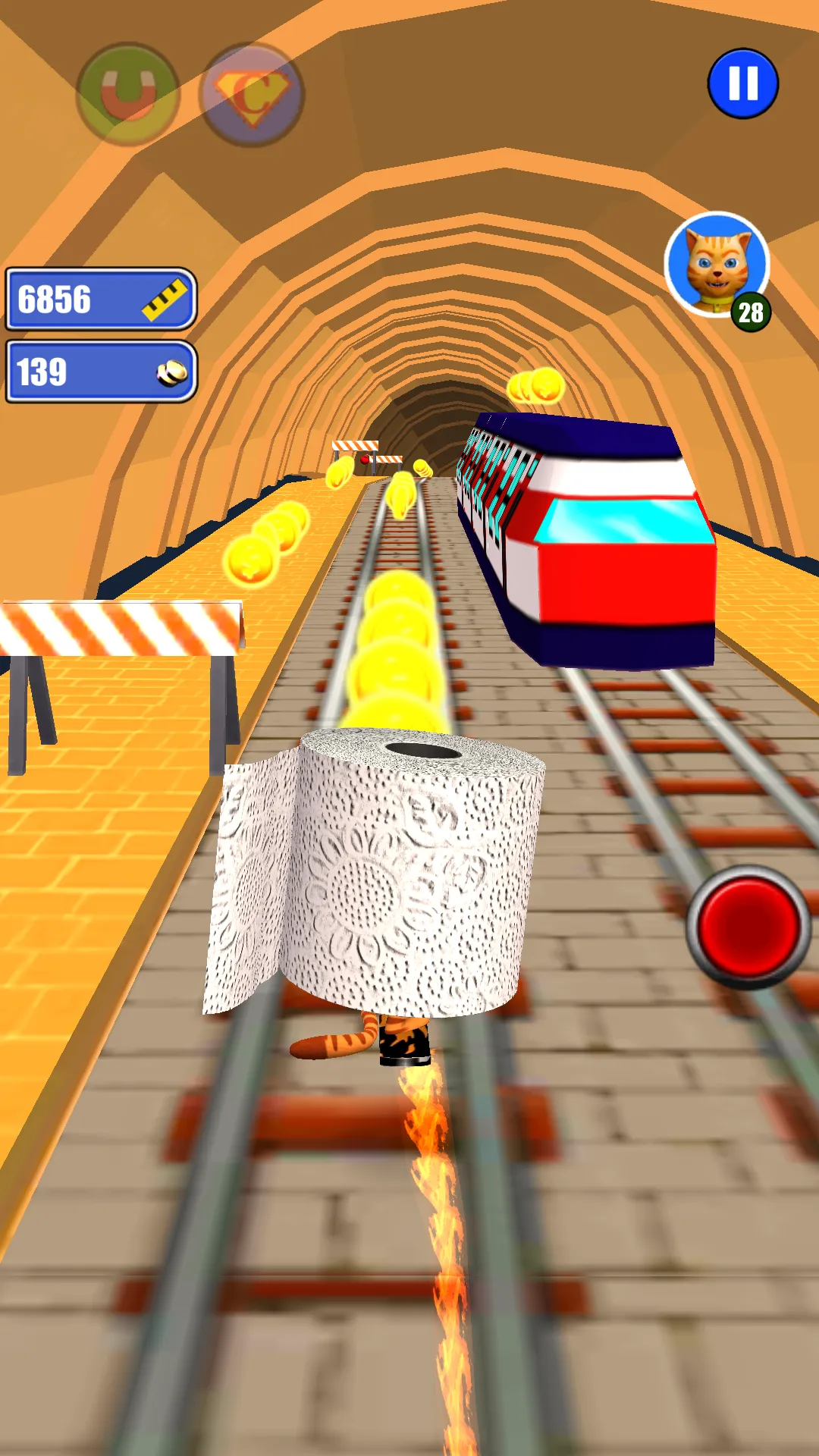 Toilet Paper Cat Run | Indus Appstore | Screenshot