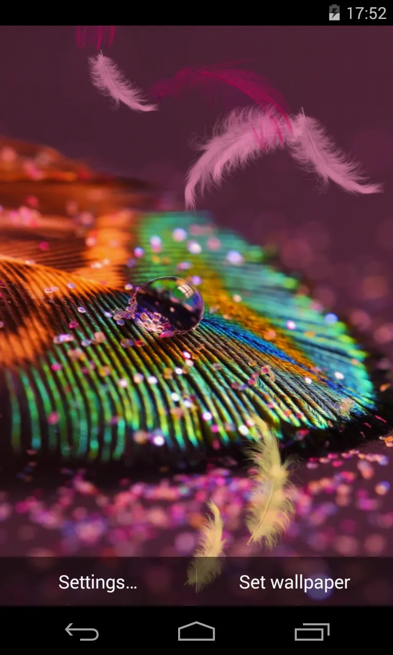 Feather Live Wallpaper | Indus Appstore | Screenshot