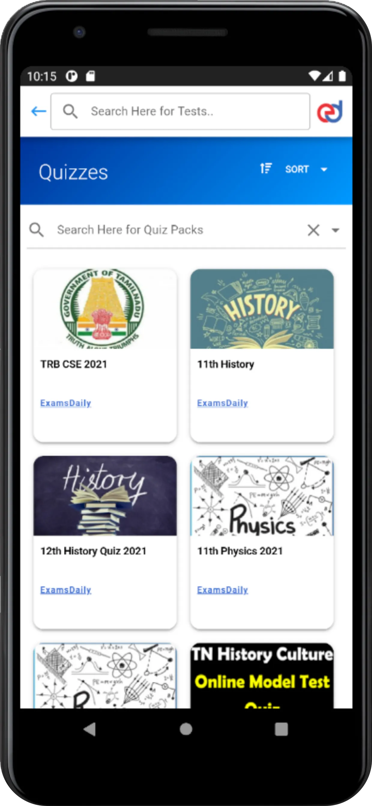 ExamsDaily - Live Class/Test | Indus Appstore | Screenshot