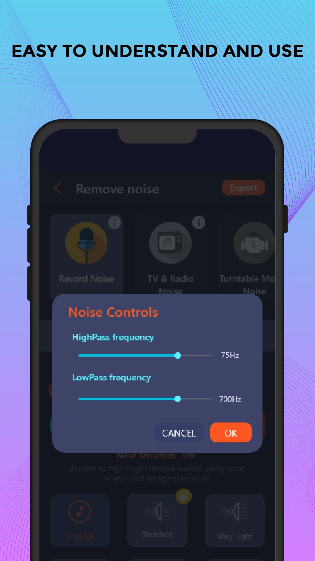 Remove noise: Reduce noise mp3 | Indus Appstore | Screenshot